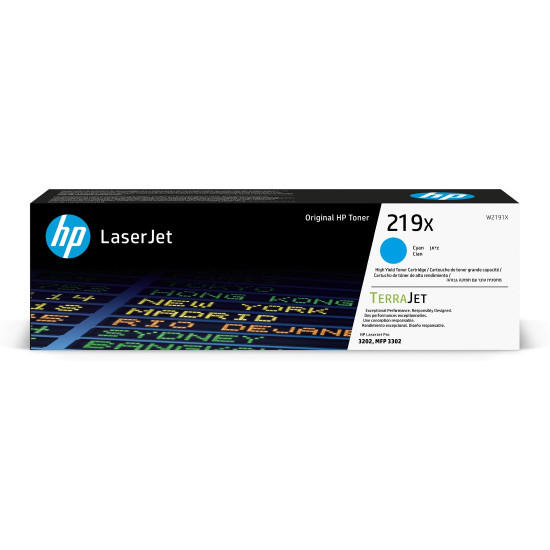 Тонер касета HP 219X, W2191X, Cyan