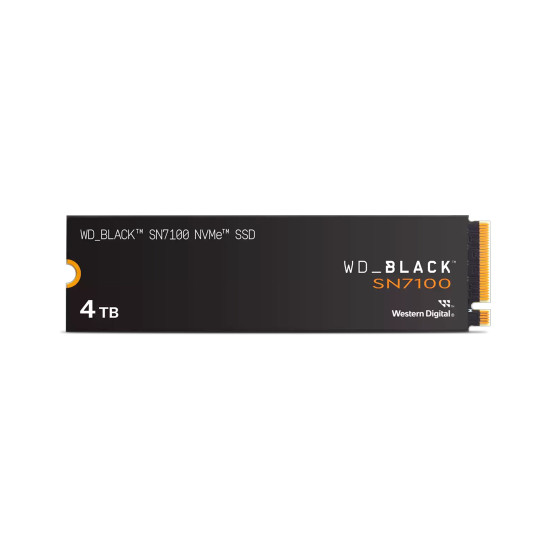 Вътрешен SSD диск WESTERN DIGITAL BLACK SN7100 4TB, M.2 PCIe Gen 4.0, NVMe, до 7000MB/s, TLC NAND Вътрешен SSD диск WESTERN DIGITAL BLACK SN7100 4TB, M.2 PCIe Gen 4.0, NVMe, до 7000MB/s, TLC NAND