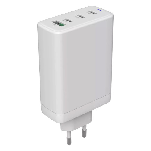 Зарядно CANYON CU140ACC GaN, 150W, 3xPD, 1xQC, EU, White