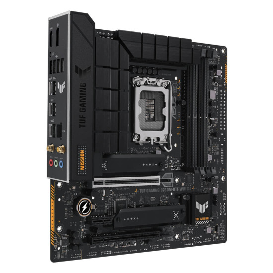 Дънна платка ASUS TUF GAMING B760M-BTF WIFI D4, LGA1700, B760, USB 3.2 Gen 2x2, 90MB1E50-M0EAY0