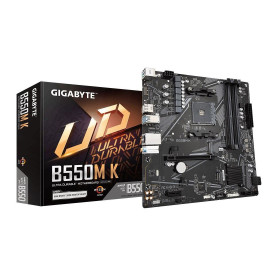 Дънна платка Gigabyte B550M K, AM4, Micro ATX, DDR4, PCIe 4.0, M.2, HDMI, LAN 1Gb/s
