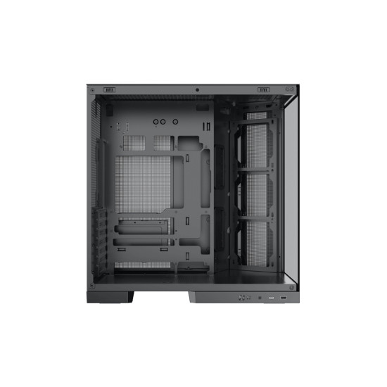 Кутия за компютър Aqua 7 EN49026, E-ATX, USB 3.0 и USB-C, 2 x TG, ARGB и PWM Remote Control Box, Black