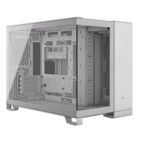 Кутия за компютър Corsair 2500X, Mid-Tower, Dual Chamber, Tempered Glass, Micro-ATX, Mini-ITX, White
