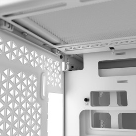 Кутия за компютър Corsair 2500X, Mid-Tower, Dual Chamber, Tempered Glass, Micro-ATX, Mini-ITX, White