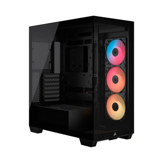 Кутия за компютър CORSAIR 3500X RSR ARGB, Tempered Glass, Mid-Tower, Black
