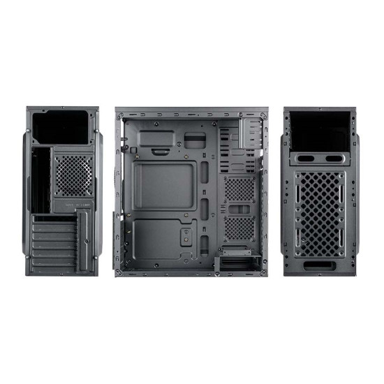 Кутия за компютър TrendSonic FC-F56A-USB-C, ATX, 7 слота, 1 x 5.25 инча, 2 x 3.5 инча H.D., 2 x 2.5 инча SSD, 2 x USB 3.0, 1 x Type-C, 1 x AUDIO, PSU 550W, 12 см, 20+4 pin