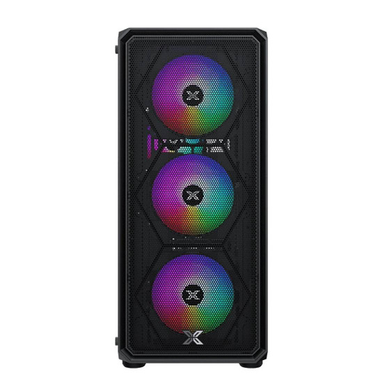 Кутия за компютър Xigmatek DUO X, 1 x USB 3.0, 2 x USB 2.0, Black