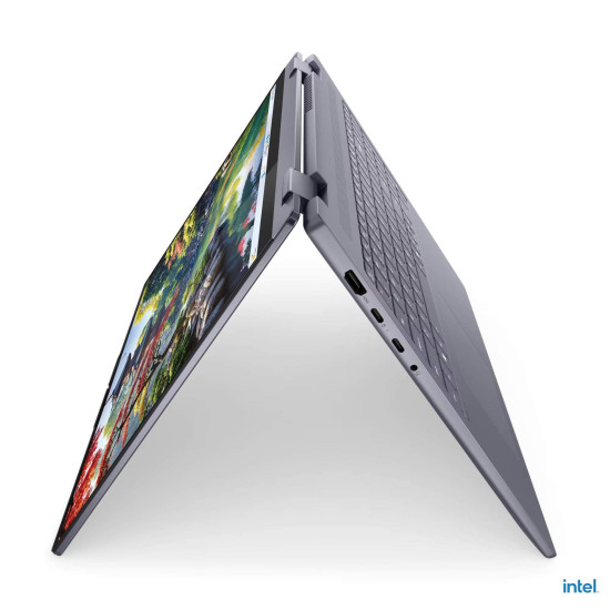 Лаптоп LENOVO IdeaPad 5 2-in-1 Intel Core Ultra 5 225U, 16 инча, WUXGA Touch, 16GB DDR5, 512GB SSD, Luna Grey, Windows 11 Home