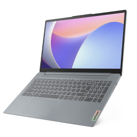 Лаптоп LENOVO IdeaPad Slim 3, Intel Core i5-12450H, 15.6 инча FHD, 16GB DDR5, 512GB SSD, Сив
