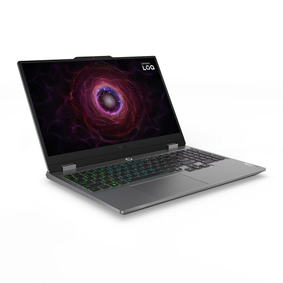 Лаптоп Lenovo LOQ 15ARP9, 15.6 инча, FHD, IPS, AMD Ryzen 5 7235HS, NVIDIA RTX 3050 6GB, 24GB RAM, 1TB SSD, Windows 11 Home, Luna Grey