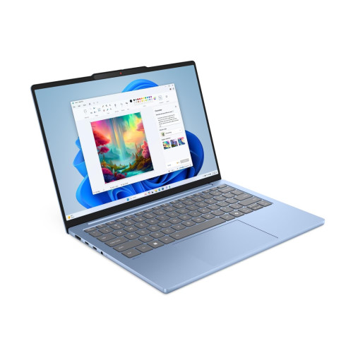 Лаптоп LENOVO IdeaPad Slim 5, AMD Ryzen 5 7535HS, 13.3 инча WUXGA, 400 нита, 16GB DDR5 RAM, 512GB SSD, Polar Blue, Windows 11 Home