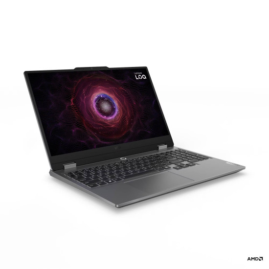 Лаптоп LENOVO LOQ, AMD Ryzen 7 7445HS, 15.6 инча Full HD, 144Hz, RTX 3050 6GB, 16GB DDR5 RAM, 512GB SSD, Luna Grey