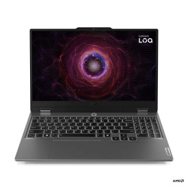 Лаптоп LENOVO LOQ, AMD Ryzen 7 7445HS, 15.6 инча Full HD, 144Hz, RTX 3050 6GB, 16GB DDR5 RAM, 512GB SSD, Luna Grey