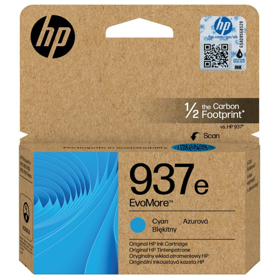 Мастило HP 937e EvoMore, Cyan
