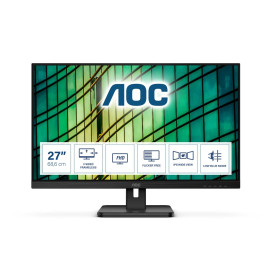 Монитор AOC 27E2QAE, 27 инча, IPS, 75Hz, 4 ms, Full HD, DisplayPort, HDMI, VGA