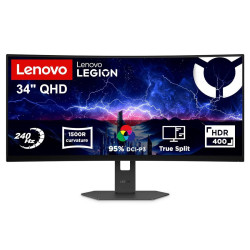Монитор LENOVO Legion 34W-2c, 34 инча, WQHD 3440 x 1440, 240 Hz, 2 x HDMI, DisplayPort, Eclipse Black