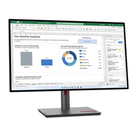 Монитор LENOVO ThinkVision P27q-30, 27 инча, 2560x1440, IPS, 16:9, HDMI, DP, USB Hub