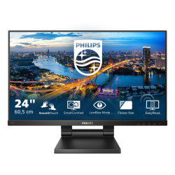 Монитор Philips 242B1TC/01, 23.8 инча IPS, FHD, тъчскрийн, 75Hz, 4ms, HDMI, DP, 3xUSB3.2
