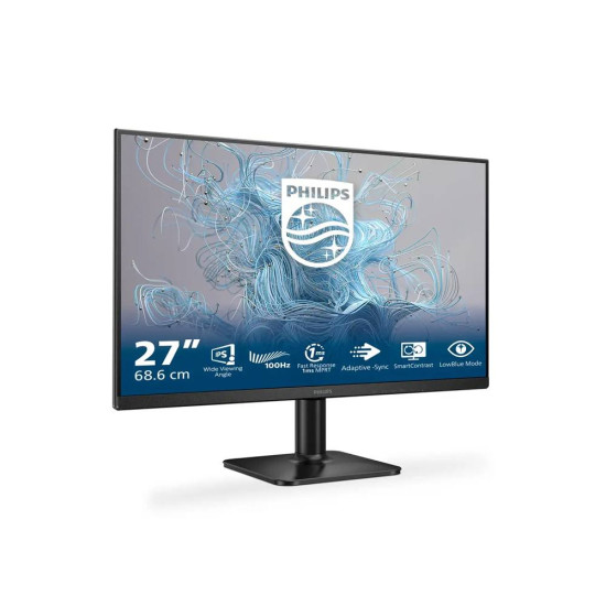 Монитор PHILIPS 27E2N1110/00, 27 инча, IPS, FHD, 1920 x 1080, 120 Hz, 1 ms, HDMI, VGA