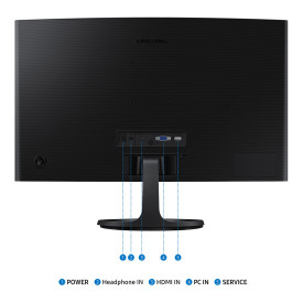 Монитор Samsung Essential S3 S36GD, 24 инча, VA, Full HD, HDMI, VGA, 100Hz, 4ms, FreeSync