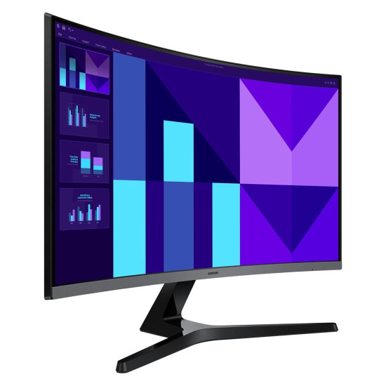 Монитор Samsung LS27D392GAUXEN S39GD, 27 инча FHD, Curved, 16:9, VA, 100Hz, 250 cd/2, 4000:1, 4ms, Built-in Speakers, 1xHDMI, 1xVGA