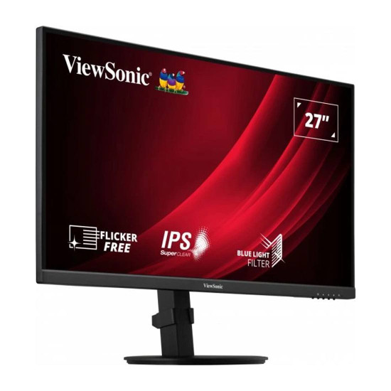 Монитор VIEWSONIC VG2709-2K-MHDU-2, 27 инча, QHD, IPS, HDMI, DisplayPort, USB