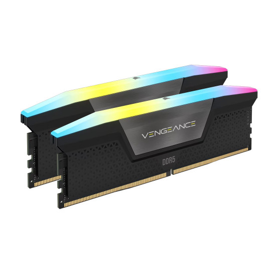 RAM памет Corsair Vengeance RGB, 96GB (2x48GB) DDR5, 6400MT/s, CL32, Kit of 2