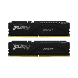 RAM памет Kingston FURY Beast, 64GB, 2x32GB, DDR5, 5600MT/s, CL40, DIMM, XMP 3.0, Intel/AMD Ready, Kit of 2
