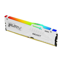 RAM памет Kingston FURY Beast White RGB XMP, 16GB (1x16GB) DDR5, 5600MT/s, CL40