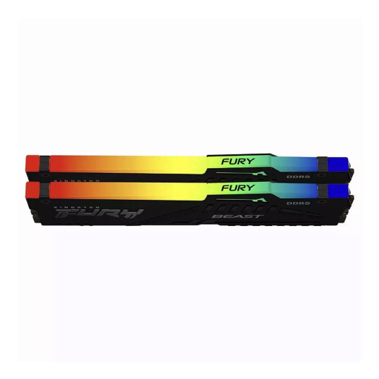 RAM памет KINGSTON Fury Best RGB, 32GB (2x16GB), 5600MHz, DDR5, CL40, DIMM, Kit of 2