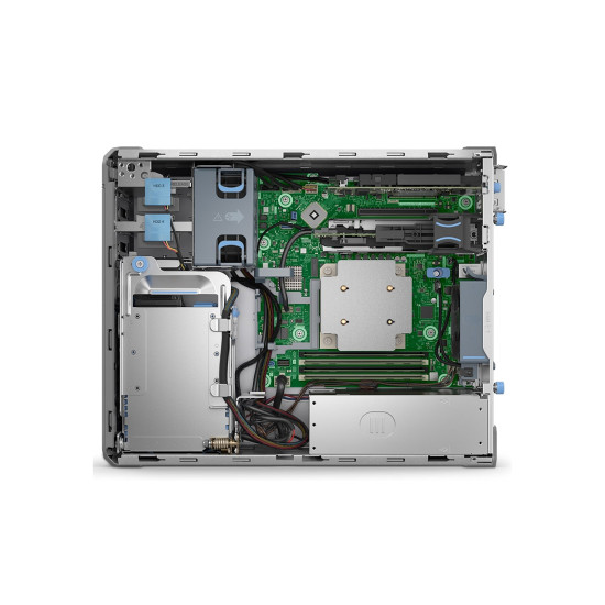 Сървър Dell PowerEdge T160, Xeon E-2434, 3.4GHz-4.5GHz, 4C/8T, 16GB DDR5 ECC, 480GB SSD, PERC H355, 3 x 3.5 инча SAS/SATA, TPM 2.0, 2 x 1GbE LAN, iDRAC9 Basic, 300W PSU, Tower