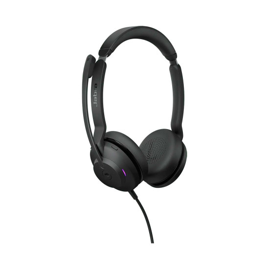 Слушалки Jabra Evolve2 30 SE UC Stereo, USB-C/USB-A, стерео, сертифицирани за UC