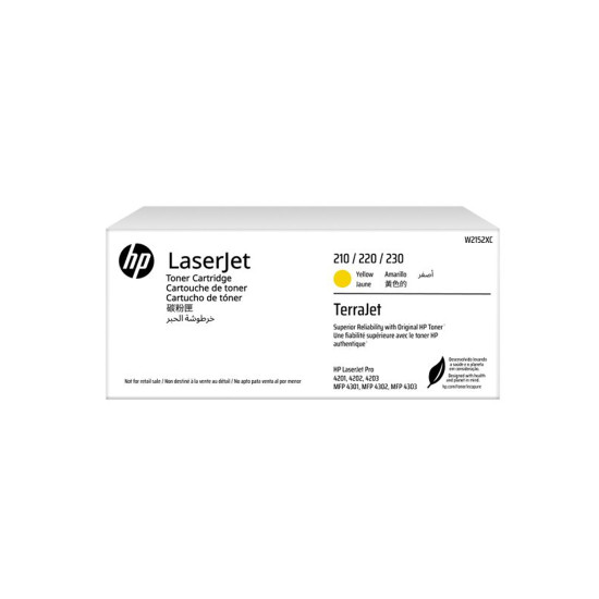 Тонер HP W2152XC, Yellow