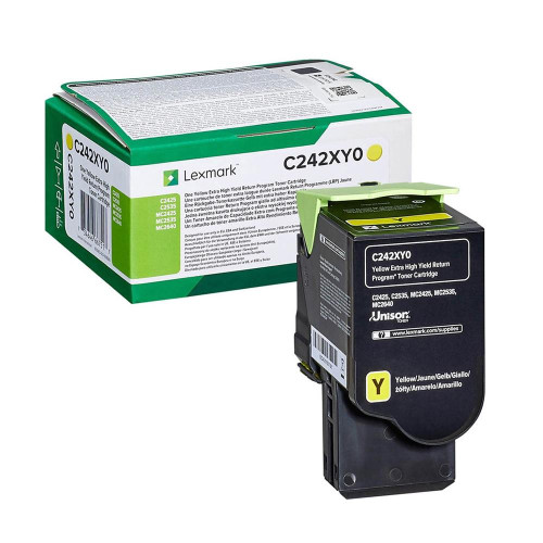 Тонер касета Lexmark C242XY0, Yellow