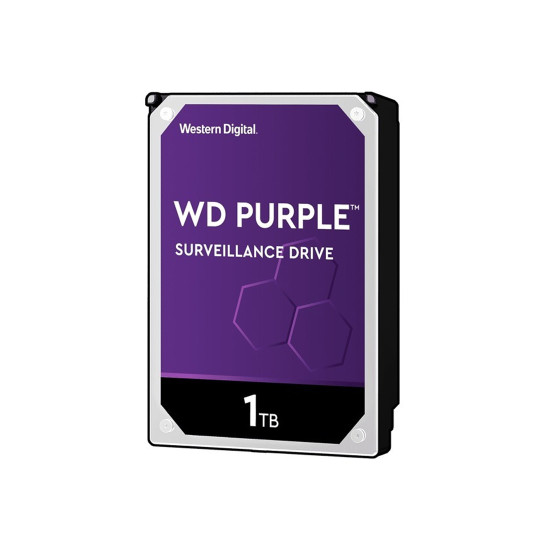 Вътрешен твърд диск WESTERN DIGITAL Purple WD10PURZ, 1TB, 3.5 инча, SATA3, 5400 rpm, 64MB