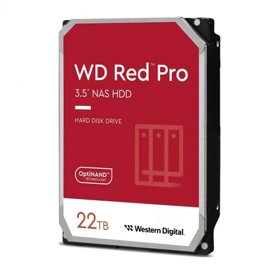 Вътрешен твърд диск Western Digital Red Pro NAS 22TB, 7200rpm, 512MB, 3.5 инча
