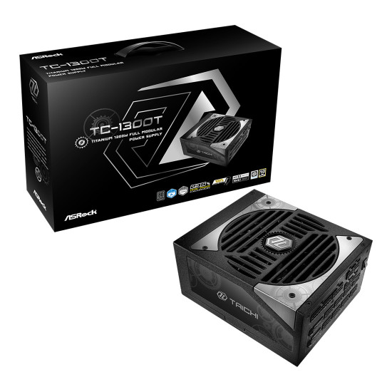 Захранване ASRock TC-1300T, 1300W, 80 Plus Titanium, Модулно