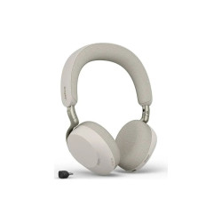 Безжични слушалки Jabra Evolve3 75 UC, Link390c, сертифицирани за UC, Warm Gray