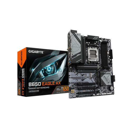Дънна платка Gigabyte B650 EAGLE AX (rev. 1.0/1.1), AM5, ATX, DDR5, PCIe 5.0, M.2, Wi-Fi 6E, USB 3.2, RGB Fusion