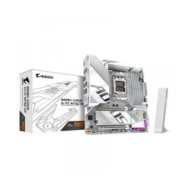 Дънна платка GIGABYTE B850M AORUS ELITE WIFI6E ICE, AM5, DDR5, PCIe 5.0, Wi-Fi 6E, 2.5GbE, RGB