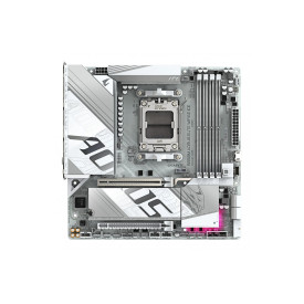 Дънна платка GIGABYTE B850M AORUS ELITE WIFI6E ICE, AM5, DDR5, PCIe 5.0, Wi-Fi 6E, 2.5GbE, RGB
