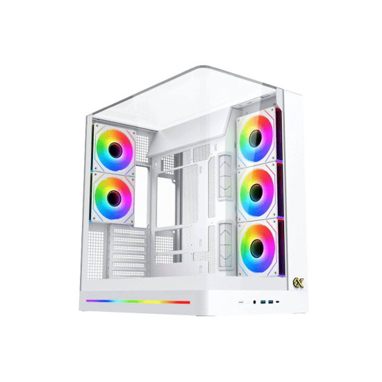 Кутия за компютър PANO II AIR Arctic EN48524, 2 x USB 3.0, USB Type-C, мрежест горен панел, White