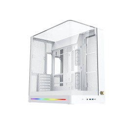 Кутия за компютър PANO II AIR Arctic EN48524, 2 x USB 3.0, USB Type-C, мрежест горен панел, White