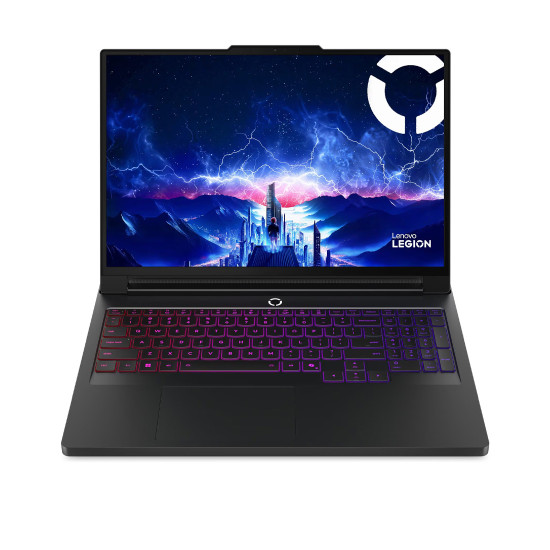 Лаптоп Lenovo Legion Pro 7 16IAX10H, 16 инча, Intel Core Ultra 9 275HX, 64GB DDR5, 1TB SSD PCIe 5.0, NVIDIA GeForce RTX 5080 16GB, OLED, WQXGA 2560x1600, 240Hz, Eclipse Black