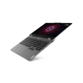 Лаптоп Lenovo LOQ 15ARP9, 15.6 инча, FHD, IPS, AMD Ryzen 7 7435HS, NVIDIA RTX 4050 6GB, 16GB RAM, 512GB SSD, Free DOS, Luna Grey