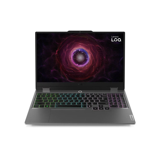 Лаптоп Lenovo LOQ 15ARP9, 15.6 инча, FHD, IPS, AMD Ryzen 7 7435HS, NVIDIA RTX 4050 6GB, 16GB RAM, 512GB SSD, Free DOS, Luna Grey