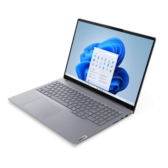 Лаптоп LENOVO ThinkBook 16 G8 IRL, Intel Core 3 100U, 16 инча, WUGXA, 8 GB RAM, 256 GB M.2 2242 PCIe Gen4 SSD, FreeDOS, Luna Grey