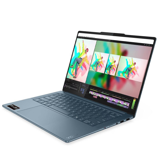 Лаптоп LENOVO Yoga Pro 7, AMD Ryzen AI 7 350, 14.5 инча, 2.9 K OLED, 500 NITS, 90 Hz, 32 GB DDR5x, 1 TB SSD, Windows 11 Home, Tidal Teal