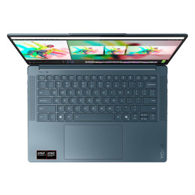 Лаптоп LENOVO Yoga Pro 7, AMD Ryzen AI 7 350, 14.5 инча, 2.9 K OLED, 500 NITS, 90 Hz, 32 GB DDR5x, 1 TB SSD, Windows 11 Home, Tidal Teal