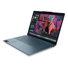 Лаптоп LENOVO Yoga Slim 7, AMD Ryzen AI 5 330, 14 инча, WUXGA OLED, 16 GB DDR5, 512 GB PCIe SSD, Tidal Teal